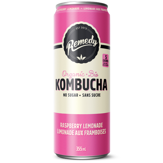 Remedy Limonade aux Framboises Kombucha