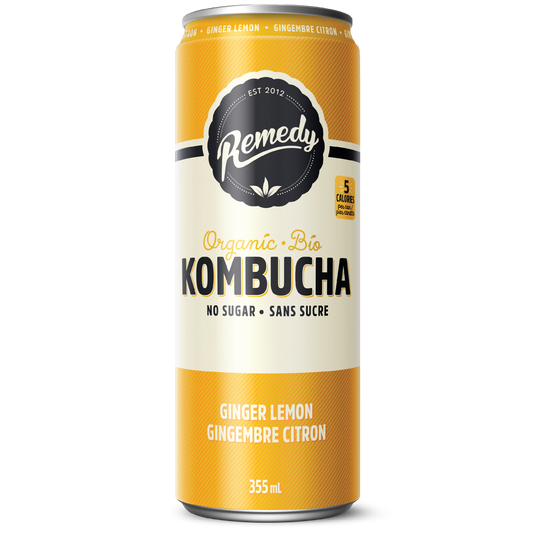 Remedy Kombucha Ginger Lemon 