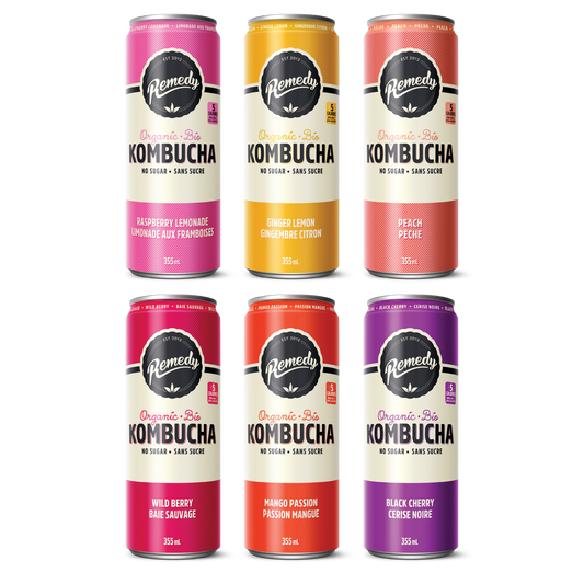 Remedy Assortiment de 6 Saveurs Kombucha