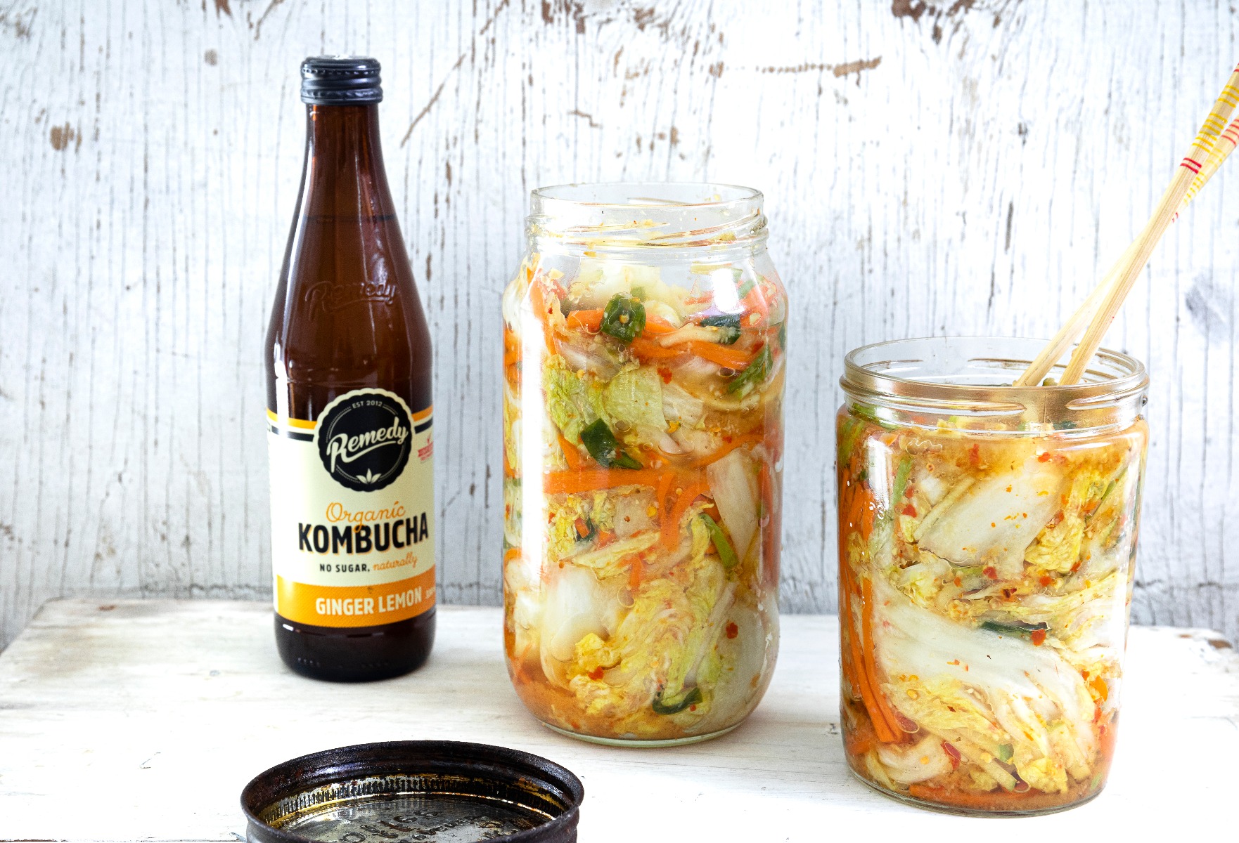 Kom-chi Aka Kombucha Meets Kimchi