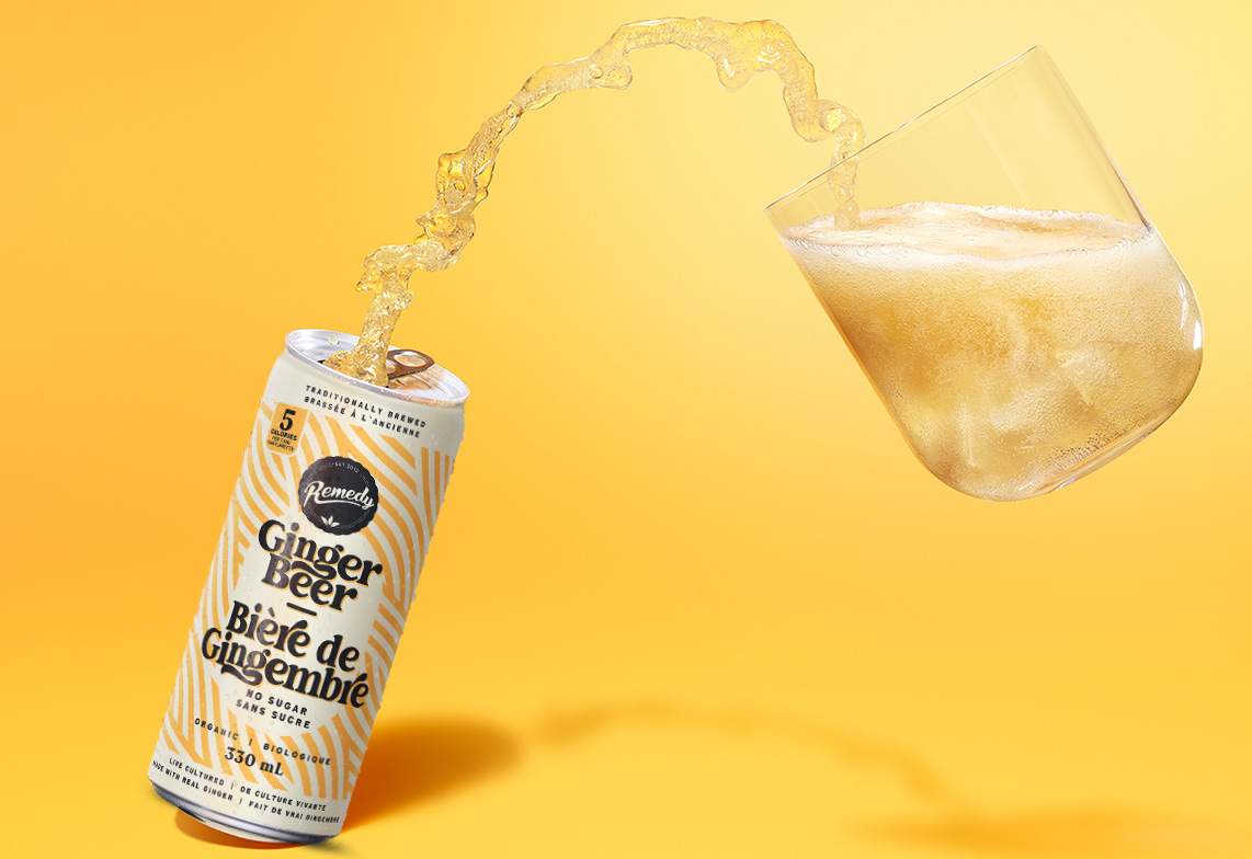 Remedy Ginger Beer pouring image